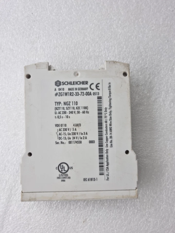 SCHLEICHER TYPE NGZ110 TIMER ZG1W1R2-33-72-00A